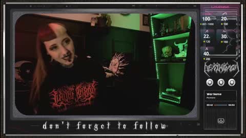Snapshot of 666deathgasm chatting on 02/13/25, 11:15 Juune online show from 02/13/25, 11:15