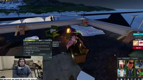 Snapshot of aaroleplayer chatting on 02/16/25, 10:10 Aaron online show from 02/16/25, 10:10