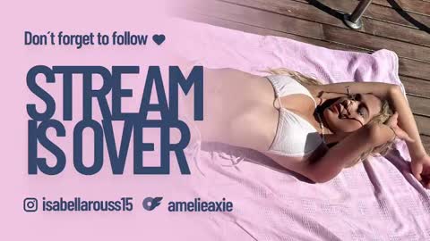 Snapshot of amelieaxie chatting on 01/30/25, 08:22 Isabella online show from 01/30/25, 08:22