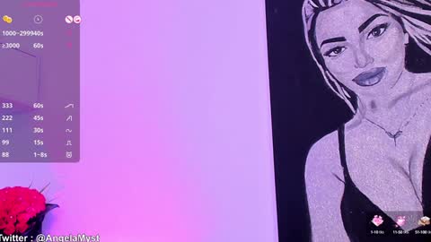 Snapshot of angela_myst chatting on 01/22/25, 08:51 Angela online show from 01/22/25, 08:51