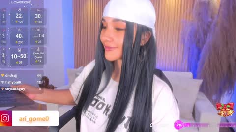 Snapshot of arigy_gomez chatting on 12/24/24, 12:44 Arigy Everyday From 1430 to 2130 Col Time online show from 12/24/24, 12:44