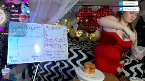 ArtsyHeartsyy online show from 02/15/25, 03:20