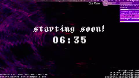 Aurora  Aura online show from 02/16/25, 05:37
