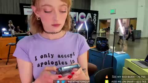 Snapshot of beckthetongue chatting on 06/27/26, 07:52 Beck the tongue online show from 06/27/26, 07:52
