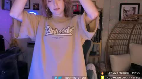 Snapshot of beckthetongue chatting on 07/29/26, 09:57 Beck the tongue online show from 07/29/26, 09:57