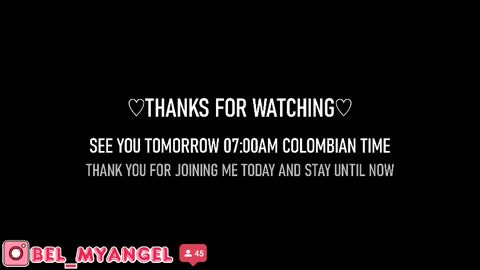 In instagran bel myangel online show from 12/13/25, 07:53