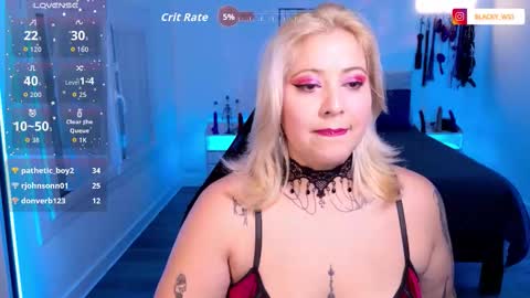 Snapshot of blackwidowj chatting on 11/11/25, 05:24 Johana S online show from 11/11/25, 05:24