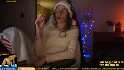 Snapshot of chanalephaz chatting on 12/24/24, 11:55 Rebecca online show from 12/24/24, 11:55