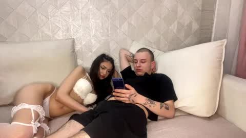 Snapshot of charmsexycouple chatting on 04/18/26, 07:07 Vin and Katie online show from 04/18/26, 07:07