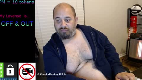 Snapshot of chunkymonkey420 chatting on 02/02/25, 10:24 Spencer Smokey Bear online show from 02/02/25, 10:24