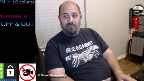 Snapshot of chunkymonkey420 chatting on 02/08/25, 07:26 Spencer Smokey Bear online show from 02/08/25, 07:26