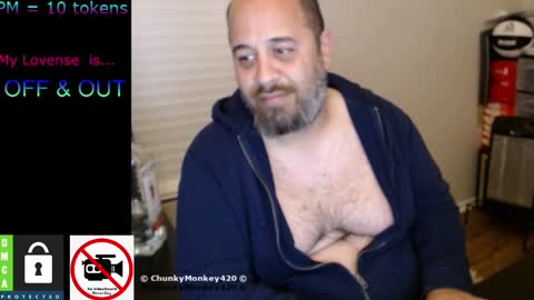 Snapshot of chunkymonkey420 chatting on 02/10/25, 08:53 Spencer Smokey Bear online show from 02/10/25, 08:53