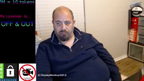 Snapshot of chunkymonkey420 chatting on 02/15/25, 07:06 Spencer Smokey Bear online show from 02/15/25, 07:06