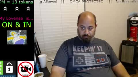 Snapshot of chunkymonkey420 chatting on 02/25/25, 02:36 Spencer Smokey Bear online show from 02/25/25, 02:36