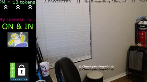 Snapshot of chunkymonkey420 chatting on 02/25/25, 05:41 Spencer Smokey Bear online show from 02/25/25, 05:41