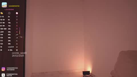 Snapshot of connie_west0 chatting on 02/26/25, 11:15 independent model online show from 02/26/25, 11:15