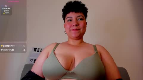 Snapshot of curly_cam_queen chatting on 01/24/25, 08:11 Bruna online show from 01/24/25, 08:11