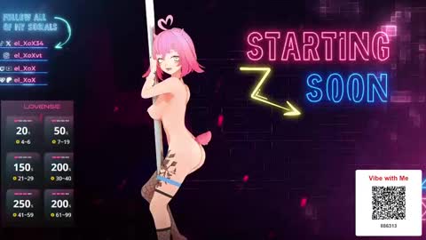 Snapshot of el_xox chatting on 09/28/25, 03:01 el XoX online show from 09/28/25, 03:01