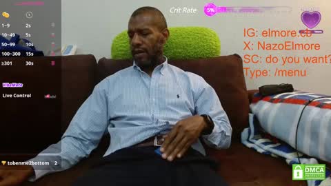 Snapshot of elmorenazogt chatting on 12/13/24, 03:49 My name is Elmore. Please say hello I like to chat with you. If you have requests or dirty talk please use tip online show from 12/13/24, 03:49