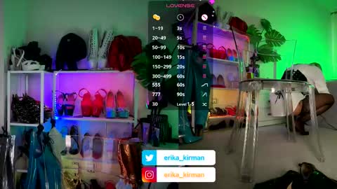 Snapshot of erika_kirman chatting on 10/07/25, 10:12 Erika online show from 10/07/25, 10:12