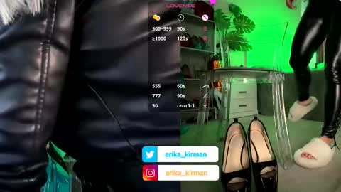 Snapshot of erika_kirman chatting on 11/16/25, 12:00 Erika online show from 11/16/25, 12:00