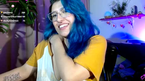 Snapshot of evethereal chatting on 01/25/25, 08:10 Blue Eva. online show from 01/25/25, 08:10