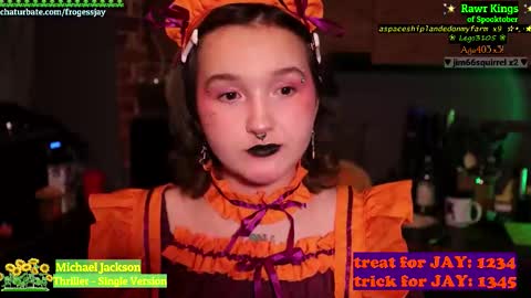 Snapshot of frogessjay chatting on 10/30/25, 09:26 Jaywise Frogfoot online show from 10/30/25, 09:26