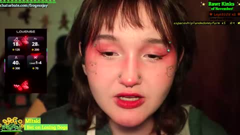 Snapshot of frogessjay chatting on 11/25/25, 09:26 Jaywise Frogfoot online show from 11/25/25, 09:26