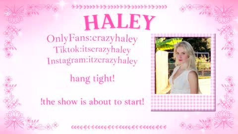 Snapshot of haleycrazy chatting on 01/15/26, 02:32 Haley online show from 01/15/26, 02:32