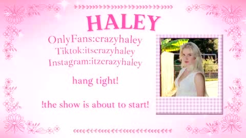 Snapshot of haleycrazy chatting on 03/31/26, 03:12 Haley online show from 03/31/26, 03:12