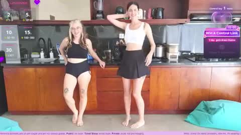 Snapshot of heidiluceous chatting on 06/25/26, 02:55 Heidi brunette Foxy red head and Carrie blondie online show from 06/25/26, 02:55