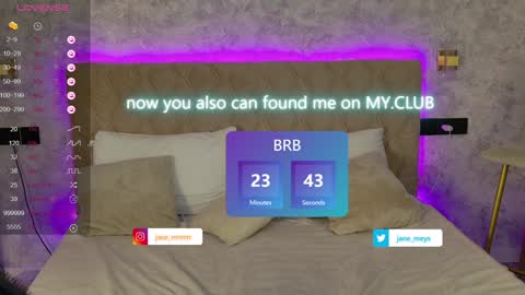 Snapshot of jane_meys chatting on 01/19/25, 08:07 your kitty JANE roawww online show from 01/19/25, 08:07