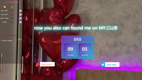 Snapshot of jane_meys chatting on 02/19/25, 08:22 your kitty JANE roawww online show from 02/19/25, 08:22