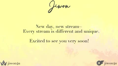 Jiwon online show from 11/01/25, 09:17
