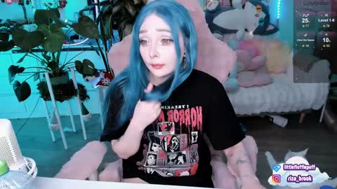 Snapshot of littleflufflepuff chatting on 12/07/24, 12:30 Riza Riri Puff online show from 12/07/24, 12:30