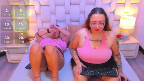 Snapshot of miaandmolly_ chatting on 11/11/25, 05:18 mia red hair molly short hair online show from 11/11/25, 05:18