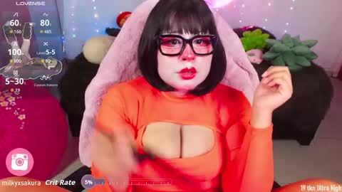 Snapshot of milkysakura chatting on 10/26/25, 12:05 Abby  Lilia online show from 10/26/25, 12:05