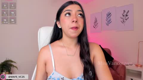 Snapshot of missvancouver_ chatting on 01/14/25, 11:37 Mafe Jimenez online show from 01/14/25, 11:37