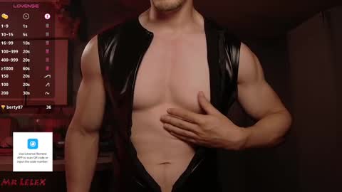 Snapshot of mrlelex chatting on 10/12/25, 12:20 Lelex first king of Laconia and your sex therapist but you can call me Chad Bob or Stuart online show from 10/12/25, 12:20