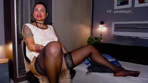Snapshot of paradisegirl_ chatting on 12/29/24, 01:13 My alter ego Betinna Flowers - a tattooed Miss - Are you missing me come in here - online show from 12/29/24, 01:13