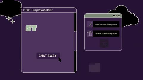 Snapshot of purplevanilla87 chatting on 02/03/25, 01:09 Purple online show from 02/03/25, 01:09
