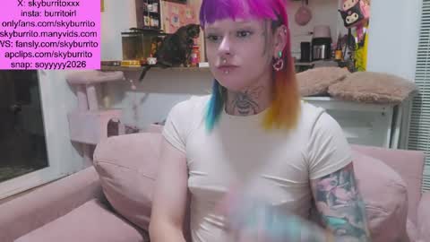 Snapshot of queer_burrito chatting on 05/23/26, 04:39 Sky Burrito online show from 05/23/26, 04:39