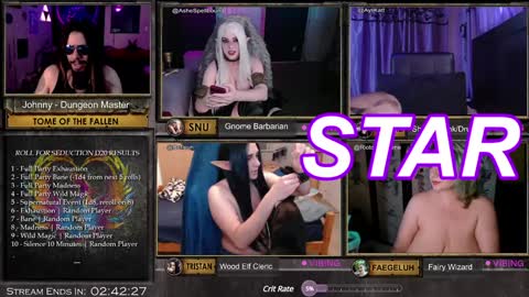 Snapshot of rollseduction chatting on 01/08/25, 12:17 Roll For Seduction online show from 01/08/25, 12:17