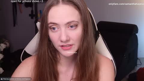 Snapshot of samanthahayesxoxo chatting on 02/04/25, 09:10 The Real Samantha Hayes haha online show from 02/04/25, 09:10