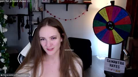 Snapshot of samanthahayesxoxo chatting on 02/20/25, 07:01 The Real Samantha Hayes haha online show from 02/20/25, 07:01