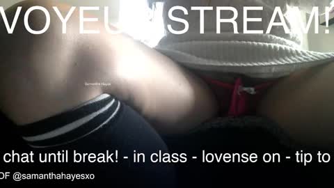 Snapshot of samanthahayesxoxo chatting on 12/05/25, 07:32 The Real Samantha Hayes haha online show from 12/05/25, 07:32