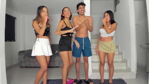 Snapshot of sexygirls_oncb chatting on 03/08/25, 08:55 black hair GIORGIA -- redhair RILEY -brown hair APRIL online show from 03/08/25, 08:55