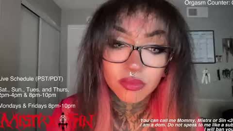 Mistrx Sin online show from 06/25/26, 10:58