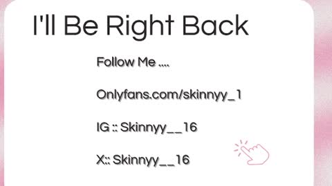 Skinnyy   online show from 06/21/26, 07:55
