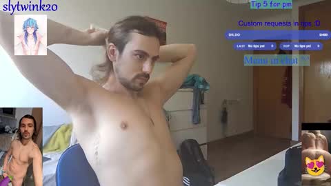 Snapshot of slytwink20 chatting on 09/25/25, 09:57 slytwink20 online show from 09/25/25, 09:57